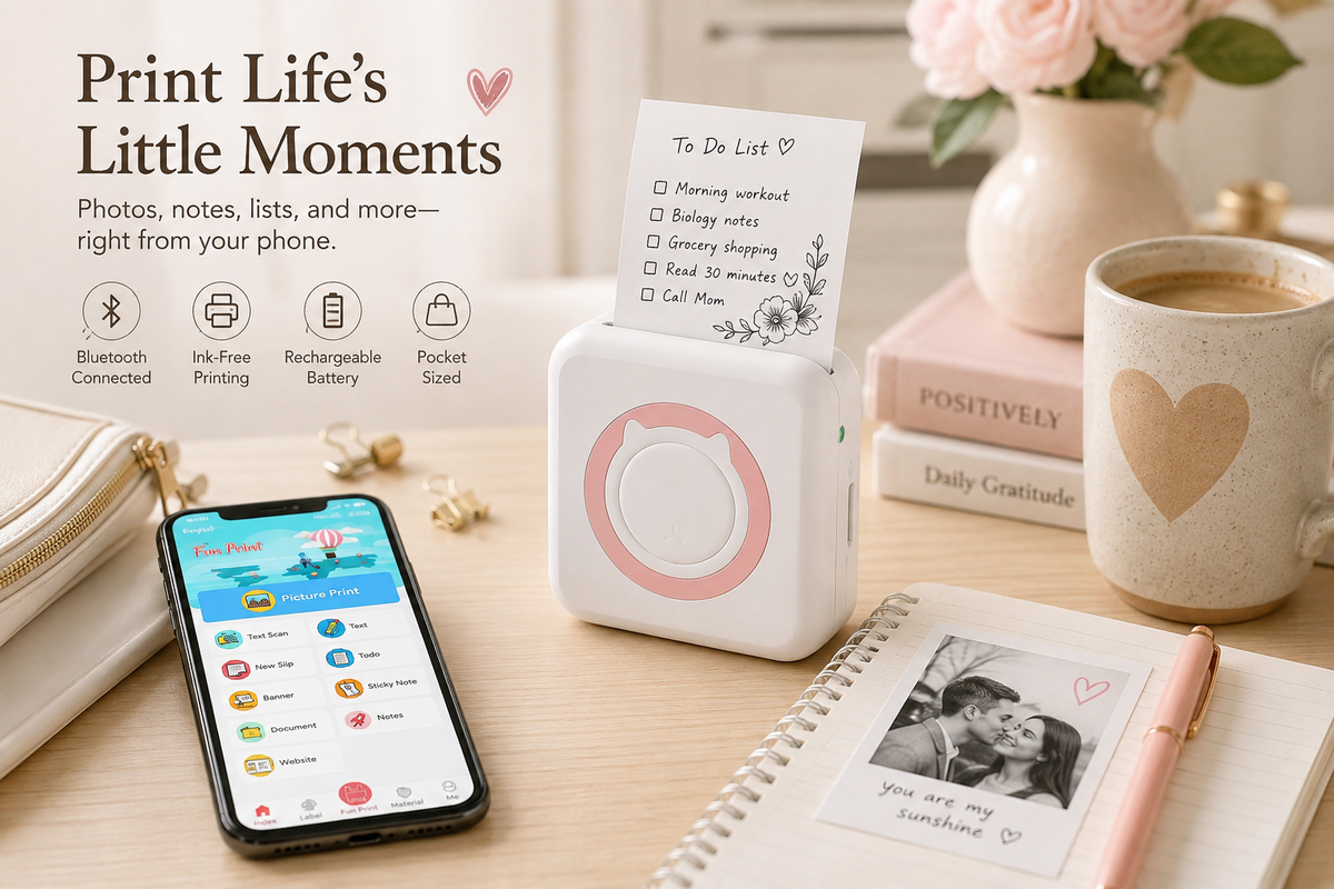 Pocket Bluetooth Thermal Printer