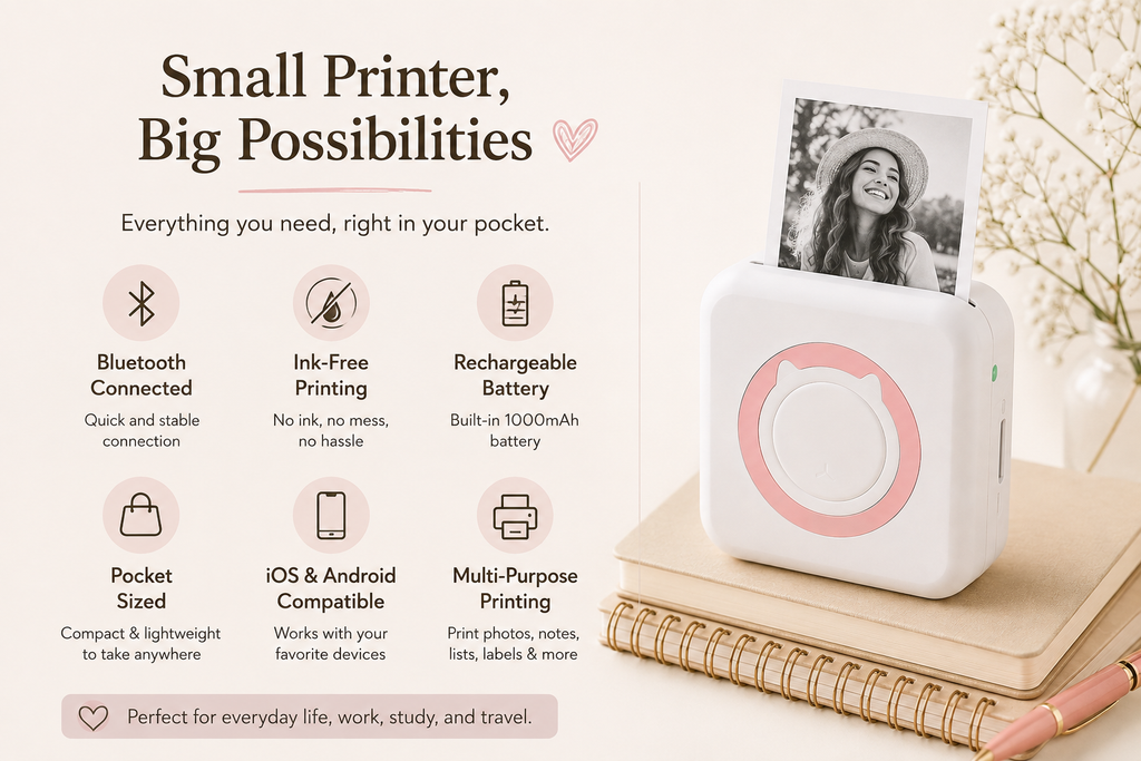 Pocket Bluetooth Thermal Printer