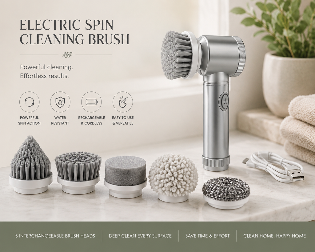 Rechargeable Electric Spin Scrubber