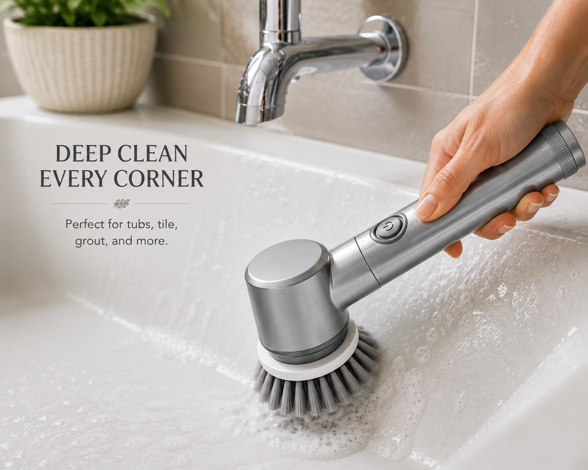 Rechargeable Electric Spin Scrubber