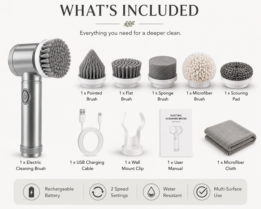 Rechargeable Electric Spin Scrubber