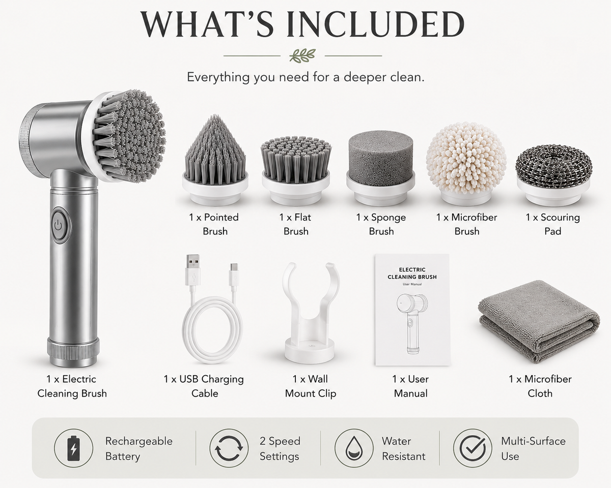 Rechargeable Electric Spin Scrubber