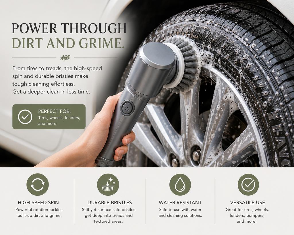 Rechargeable Electric Spin Scrubber