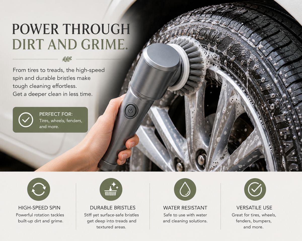 Rechargeable Electric Spin Scrubber
