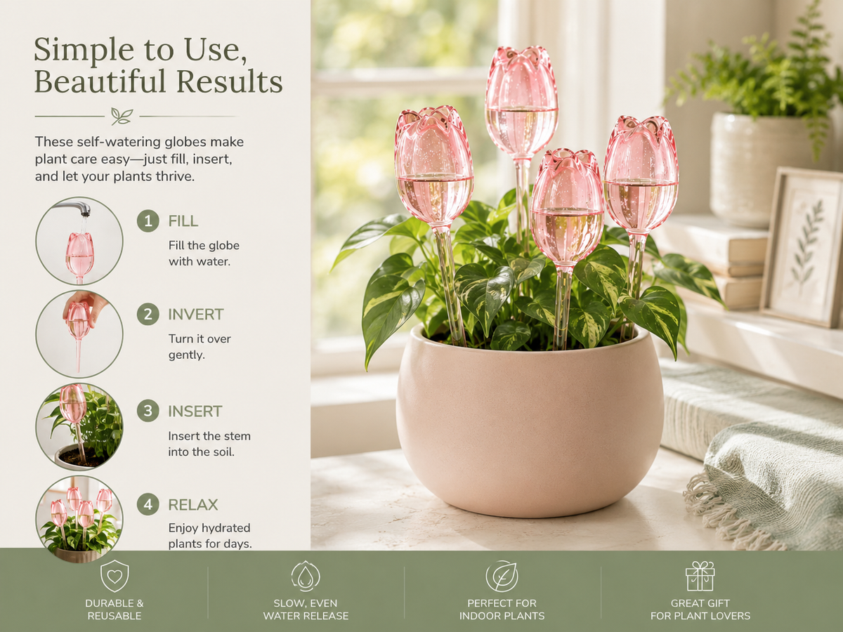 Decorative Self-Watering Plant Globes
