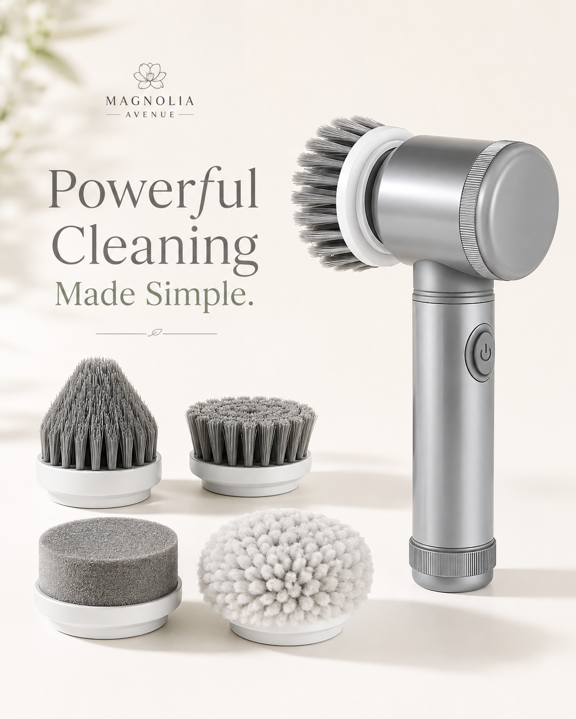 Rechargeable Electric Spin Scrubber
