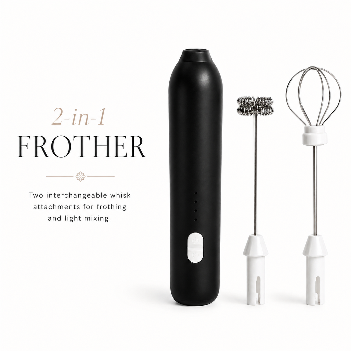 Rechargeable 2-in-1 Milk Frother