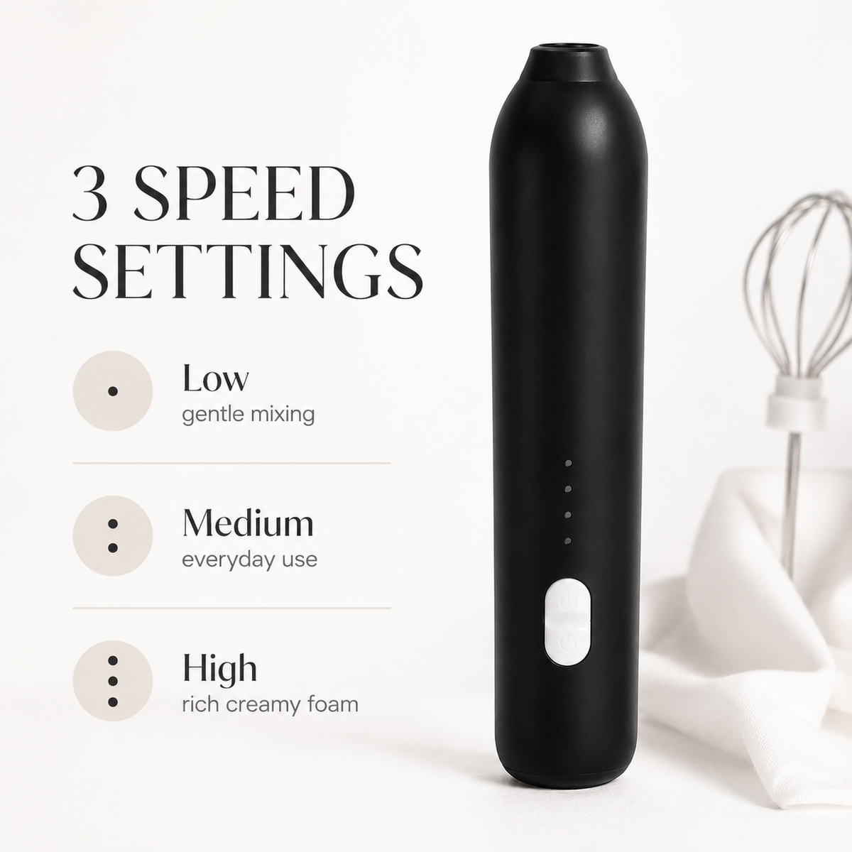 Rechargeable 2-in-1 Milk Frother
