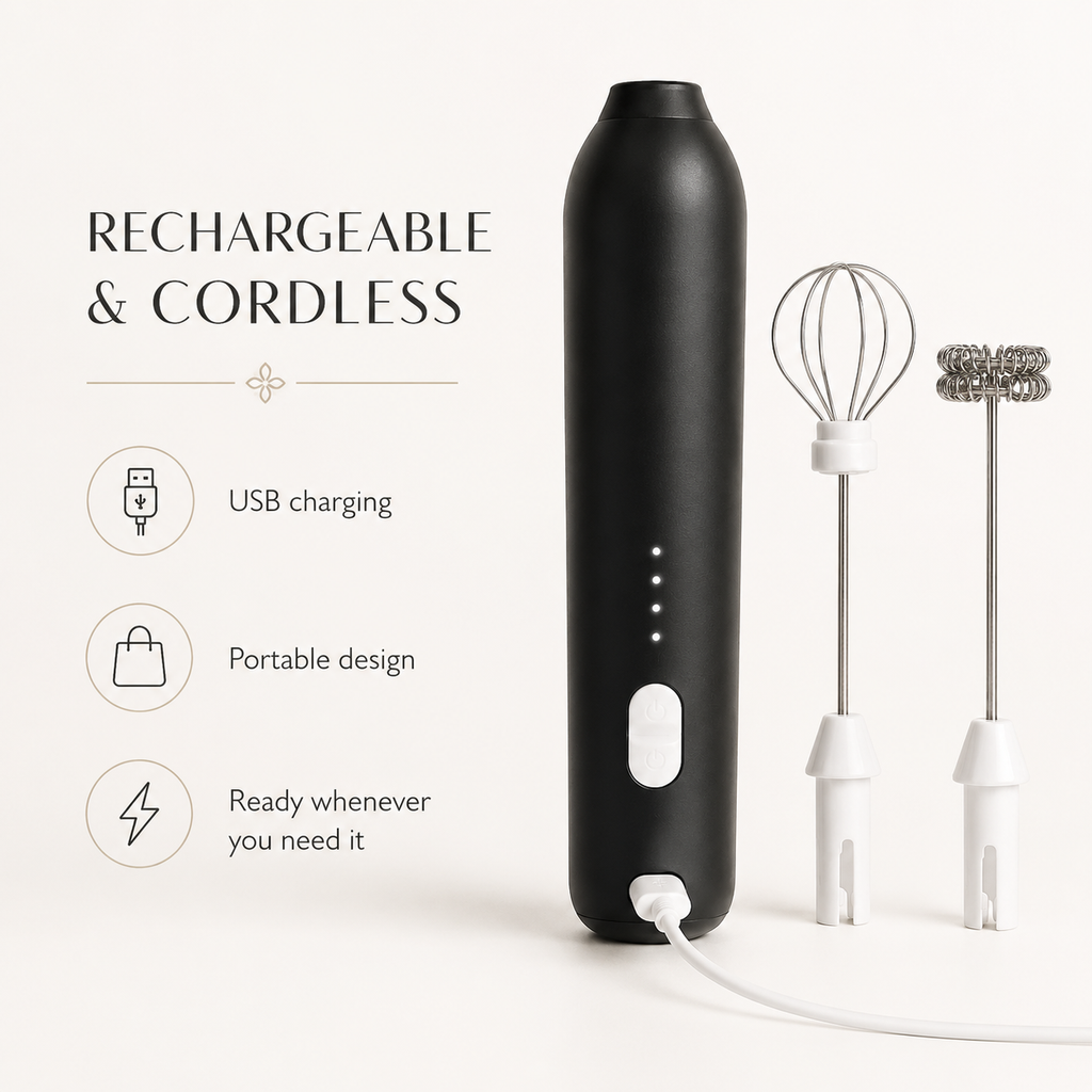 Rechargeable 2-in-1 Milk Frother